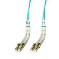 [015.010.4100] 0.5m LC Flexi Boot - LC Flexi Boot OM4 Multimode Fibre Optic  Duplex Patch Lead
