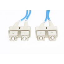 FL.OM1SCSC10MB 10m SC-SC OM1 Fibre Optic Cable Duplex LSZH Patch Leads. Blue