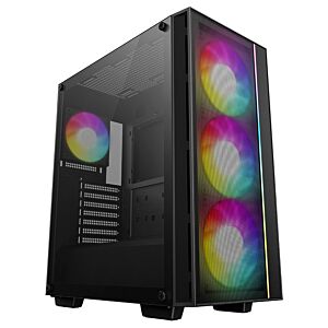Deepcool R-MATREXX55-BCAGA4-G-4 Matrexx 55 MESH V4 USB-C ARGB Tempered Glass Mid-Tower ATX Case
