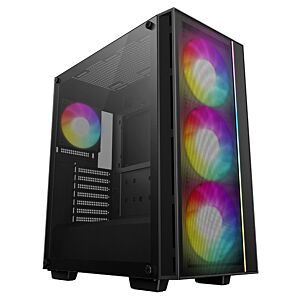Deepcool R-MATREXX55-BKAGA4-G-4 Matrexx 55 MESH V4 ARGB Tempered Glass Mid-Tower ATX Case