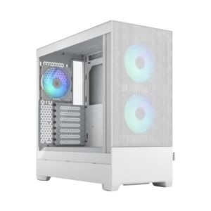 Fractal Design FD-C-POR1A-01 Pop Air RGB White Tempered Glass Clear Tint Mid-Tower ATX Case