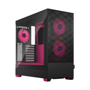Fractal Design FD-C-POR1A-03 Pop Air RGB Magenta Core Tempered Glass Clear Tint Mid-Tower ATX Case
