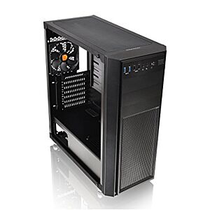 Thermaltake CA-1J5-00M1WN-00 Versa H26 Tempered Glass Edition Mid-Tower Chassis