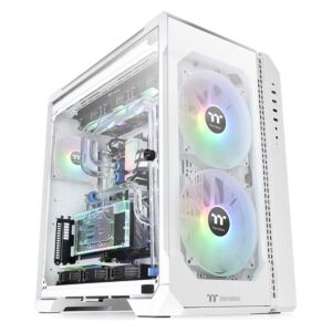 Thermaltake CA-1Q6-00M6WN-00 View 51 ARGB 3-Sided Tempered Glass E-ATX Full Tower Case Snow Edition