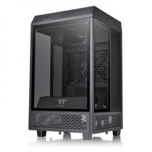 CA-1R3-00S1WN-00 Thermaltake  The Tower 100 Tempered Glass Mini Tower Black Edition