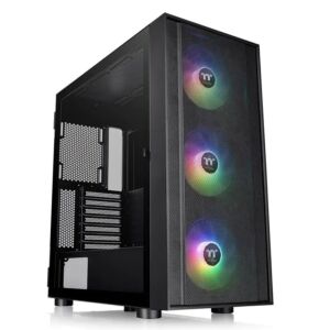 Thermaltake CA-1T9-00M1WN-01 H570 Mesh ARGB Tempered Glass Mid Tower E-ATX Case Black Edition