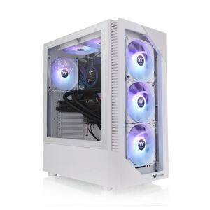 CA-1X3-00M6WN-00 Thermaltake  View 200 ARGB Tempered Glass Mid Tower Case Snow Edition