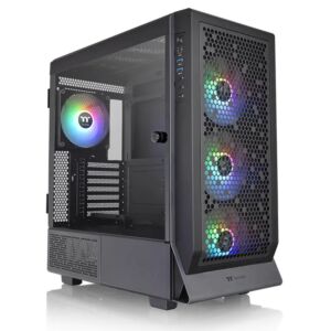 Thermaltake CA-1X5-00M1WN-00 Ceres 500 Tempered Glass ARGB Mid Tower E-ATX Case Black Edition