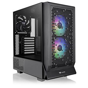 Thermaltake CA-1Y2-00M1WN-01 Ceres 330 TG ARGB Tempered Glass E-ATX Mid Tower Case - Black