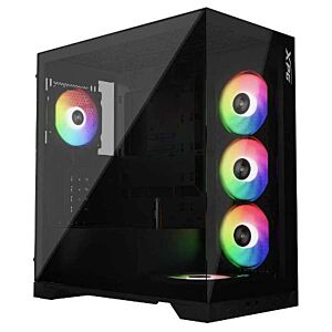 [INVADERXMT-BKCWW] XPG INVADERXMT-BKCWW INVADER X Tempered Glass ATX Case Black