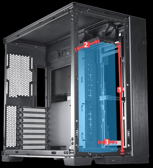 O11DE-9X Lian-Li  Upright GPU Bracket - Black