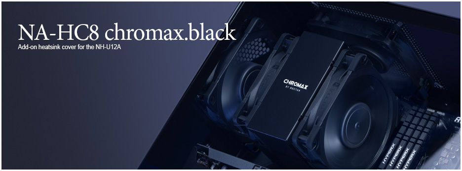 [NA-HC8-BLACK] Noctua NA-HC8 Chromax Black Heatsink Cover for NH-U12A