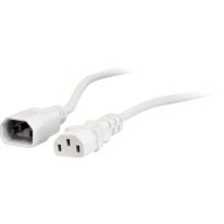 [011.180.1012] 2m IEC C13 to C14 Extension Cord M-F: White