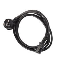 011.180.0019 2m IEC Right Angle Mains with C13 Power Cable | Black