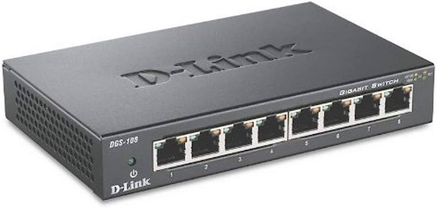 [DGS-108] DGS-108 8-Port Gigabit Desktop Switch (Metal Housing)
