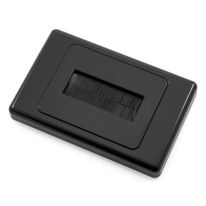 [016.000.1011] Brush Wall Plate -  Black