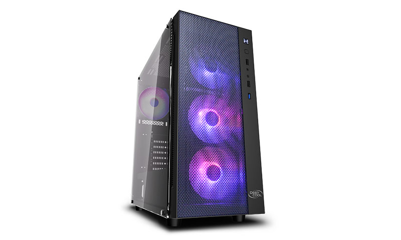 [DP-ATX-MATREXX55-MESH-AR-4F] Matrexx 55 Mesh ADD-RGB 4F Mid Tower eATX Case TG DP-ATX-MATREXX55-MESH-AR-4F