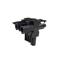 [015.006.0008] OE Elsafe: T Connector 1 Male / 2 Female Black
