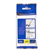 [003.024.0241] Brother Flexible TZe Tape - Black on White - 18mm