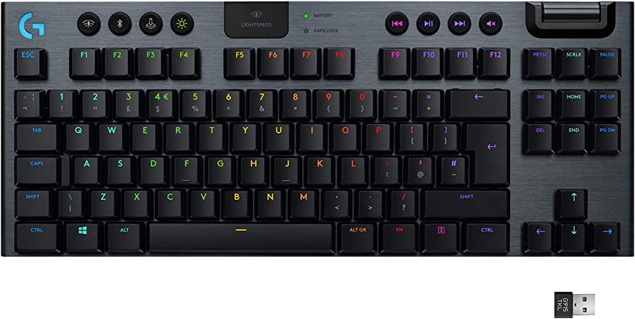 [920-009512] 920-009512 G915 TKL LIGHTSPEED Wireless RGB Mechanical Gaming Keyboard - Linear 