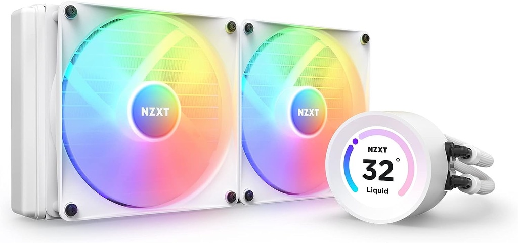 [RL-KR240-W1] NZXT Kraken 240 RGB AIO CPU Cooler, White