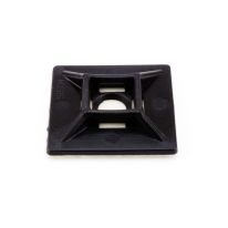 [003.025.0021] Self Adhesive Tie Mount 28 x 28mm x 4.8mm - Colour: Black | 100 pk