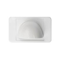 [016.000.1000] Bullnose Wall Plate: White