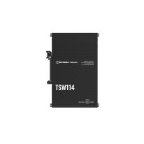 [TSW114] Teltonika | TSW114 | 5 Port Industrial DIN Rail Unmanaged Gigabit Switch, Plug-N-Play