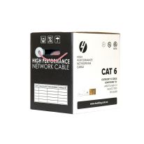 [SLD.C6UTP.PINK.R] CAT6 Ethernet Cable Reel Box UTP LAN Cable w/ Solid Conductor | 305m Pink