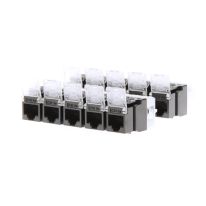 [010.003.1003] CAT5E RJ45 Keystone Jack. 10 pack. Black