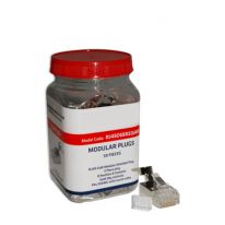 005.002.0150 RJ45 CAT6 Solid 8P8C 23AWG Shielded Crimp Plug | 50 Pack