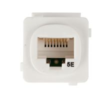 [010.003.0002U] Australian Style Cat 5E RJ45 Jack. Universal Termination. 50 Pack. White