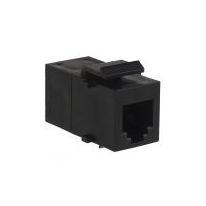 [005.005.0011] Cat 5E RJ45 Snap In Keystone Coupler Black | Pack of 10