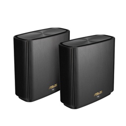 [XT8 (B-2-PK)] ASUS ZENWIFI XT8 AX6600 Wifi 6 Tri-Band Whole-Home Mesh Routers Black (2 Pack) B-2-PK