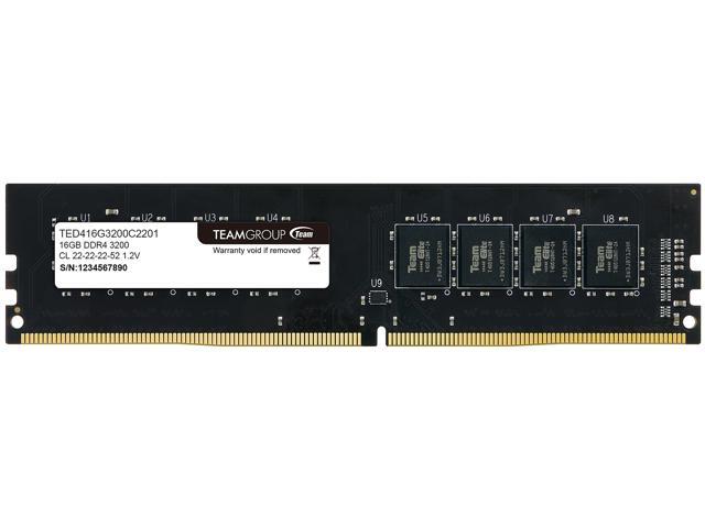 TED416G3200C2201 Elite DDR4 3200MHz 16GB (1x16) Desktop Memory