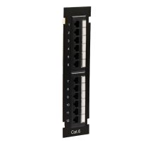 006.002.6122 12 Port CAT6 Wall Mount Patch Panel