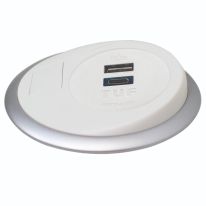 015.051.0026 OE Elsafe: Pixel 1 x TUF / 2 x Data Couplers with 800mm Lead and J Coupler - White/Silver