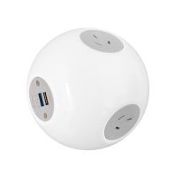 016.012.0004 OE Elsafe: Pluto 2 x GPO / 1 x 5A TUF with 2000mm Lead with 10A Three Pin Plug - White