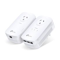 [TL-PA8033P KIT] TP-Link TL-PA8033P KIT AV1300 3-Port Gigabit Passthrough Powerline Twin Pack