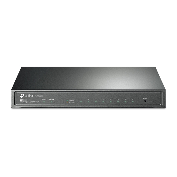 SG2008 TP-Link  JetStream 8-Port Gigabit Smart Switch PORT: 8× Gigabit RJ45 Ports: Desktop Steel Case, Static Routing,Omada