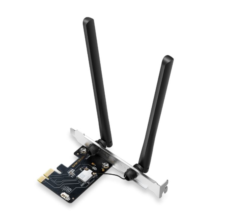 MA86XE Mercusys  AXE5400 Wi-Fi 6E Bluetooth 5.2 PCIe Adapter, 2402Mbps @6GHz,2402Mbps @5GHz, 574Mbps@2.4GHz