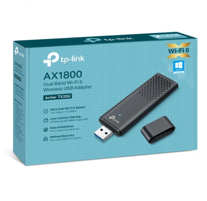 Archer TX20U TP-Link  AX1800 Dual Band Wi-Fi 6 Wireless USB Adapter