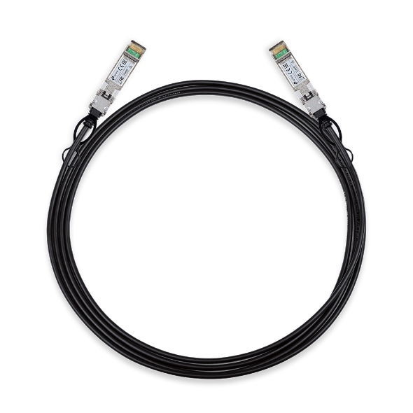 SM5220-3M TP-Link  3 Meter 10G SFP+ Direct Attach Cable, Drives 10 Gigabit Ethernet, 10G SFP+ Connector on Both Sides (Replaces TXC432-CU3M)