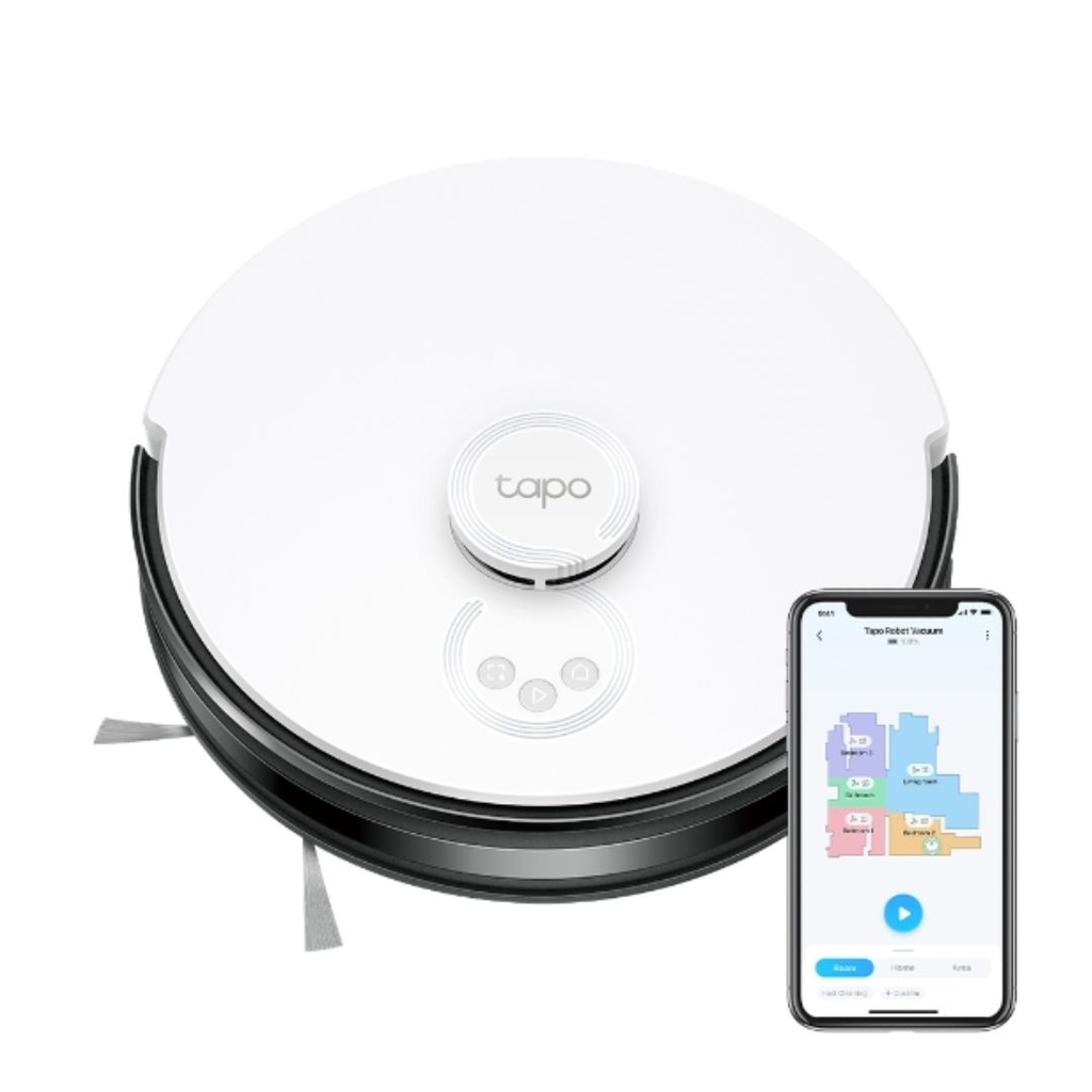 Tapo RV30C TP-Link  LiDAR Navigation Robot Vacuum, 4200Pa Hyper Suction, Auto-Charging, 3200mAh Battery for Long-lasting, Auto-Charging