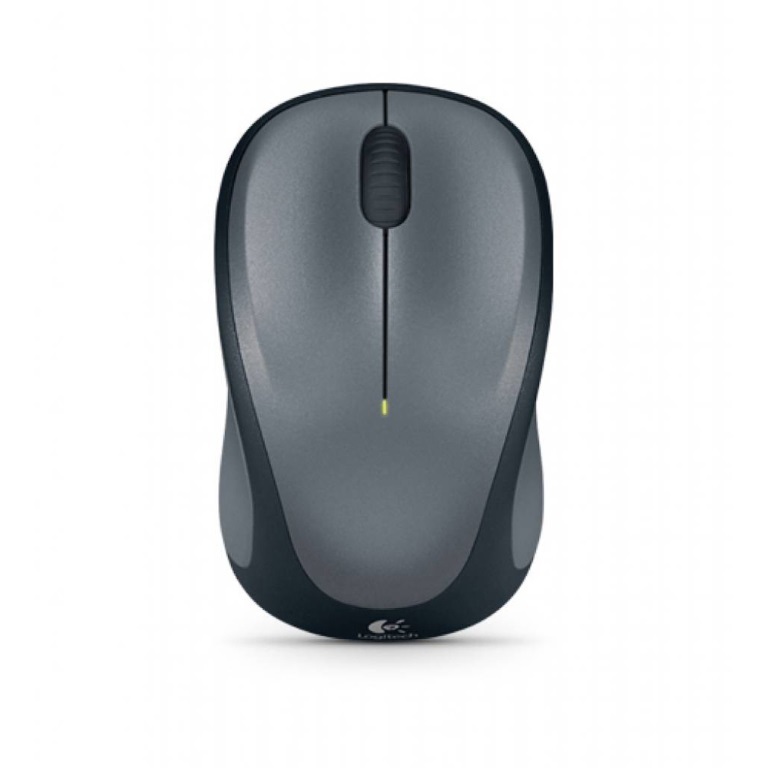 [97855090720] Logitech M235 Wireless Mouse Grey Contoured design Glossy Comfort Grip Advanced Optical Tracking 1-year battery life