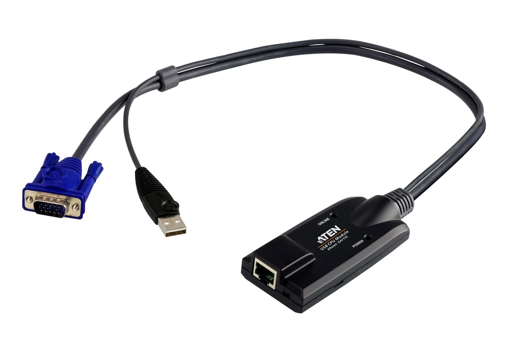 4710423775886 Aten KVM Cable Adapter with RJ45 to VGA  USB for KH, KL, KM and KN series