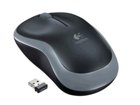 97855074836 Logitech M185 Wireless Mouse Nano Receiver Grey 1-year battery life Logitech Advanced 2.4 GHz wireless connectivity