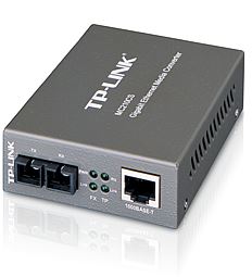[6935364030445] TP-Link MC210CS 1000Mbps RJ45 to 1000Mbps single-mode SC fiber Converter, Full-duplex, up to 15Km, switching power adapter, chassis TL-MC1400 rack-mou