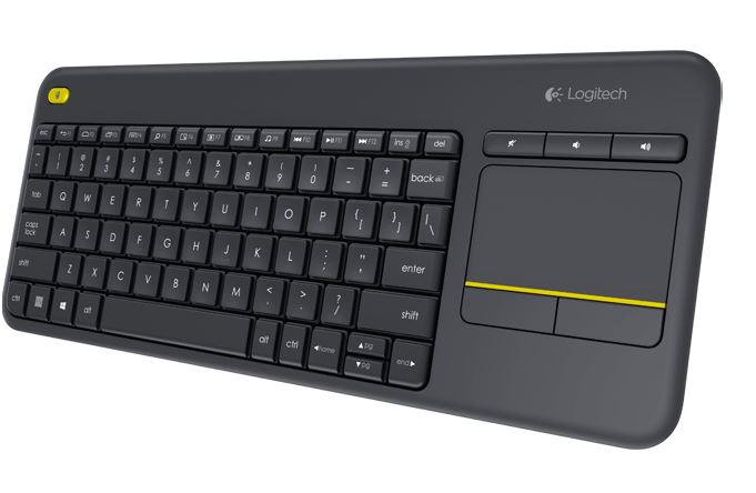 97855115348 Logitech K400 Plus Wireless Keyboard with Touchpad  Entertainment Media Keys Tiny USB Unifying receiver for HTPC connected TVs ~KBLT-K830BT