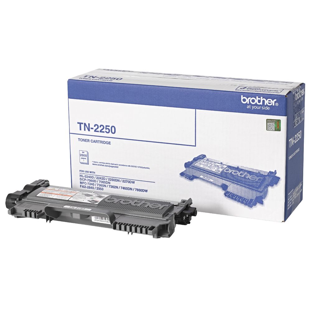 [4977766689175] Brother TN-2250 Mono Laser- High Yield, HL-2240D/2242D/2250DN/2270DW, DCP-7060D/7065DN, MFC-7360N/7362N/7460DN/7860DW/7240,  FAX-2950/2840 - 2600 p